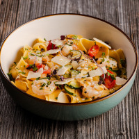 Pappardelle s krevetami