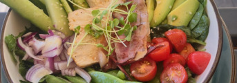 Green chicken salat